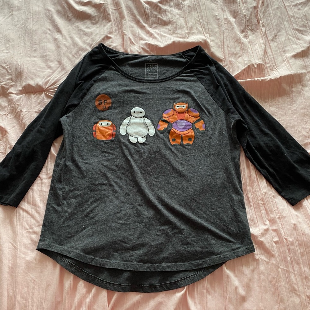 Disney Big Hero 6 baseball tshirt